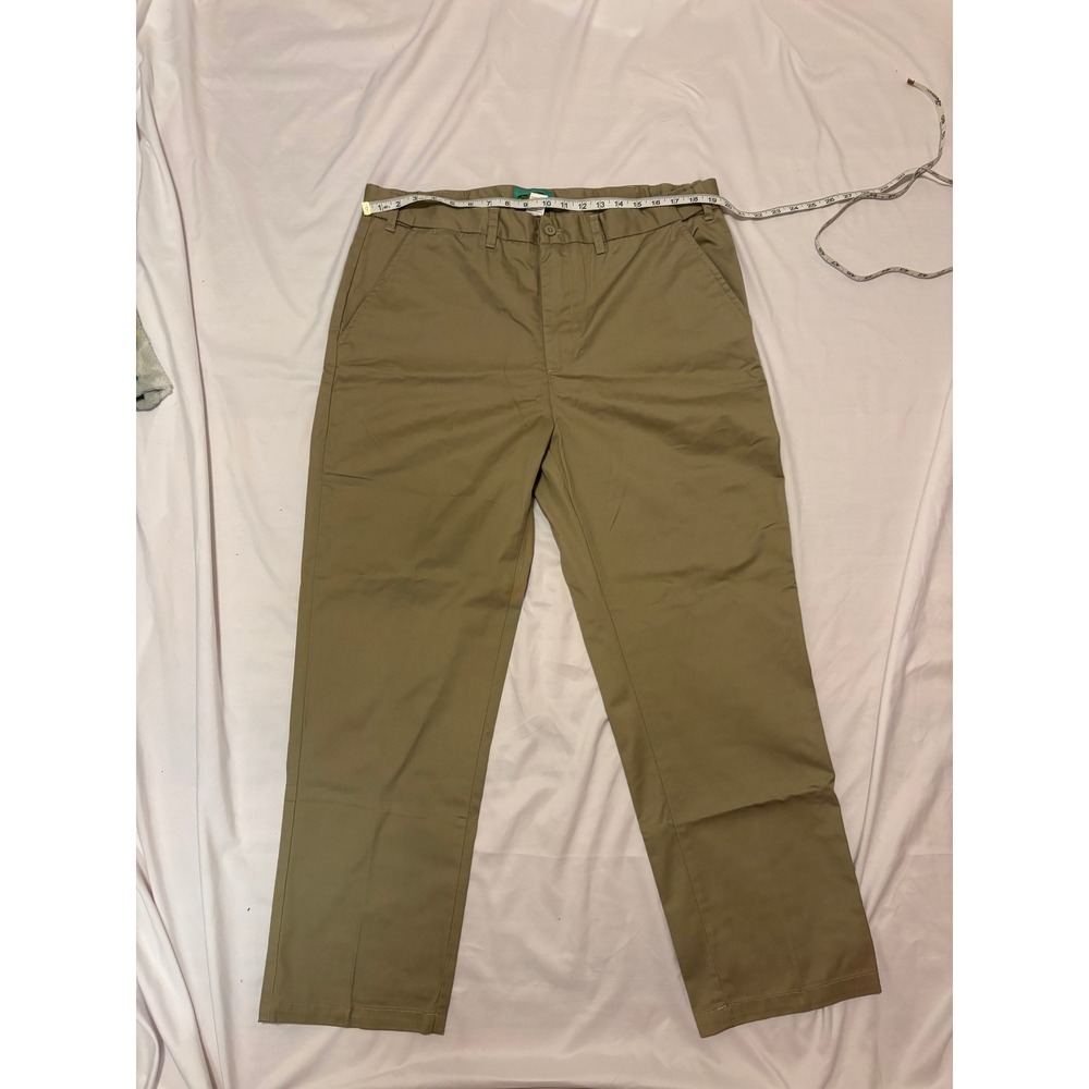 Haband Fit-Forever Twills Mens 38x29 Khaki Chino Pants Tan Style 041